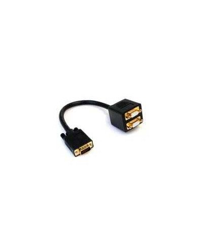 CABLE DE 30CM DUPLICADOR DIVISOR DE VIDEO VGA DE 2 PUERTOS MULTIPLICADOR SPLITTER 2 SALIDAS 2X HEMBRA HD15 STARTECHCOM MOD VGAS
