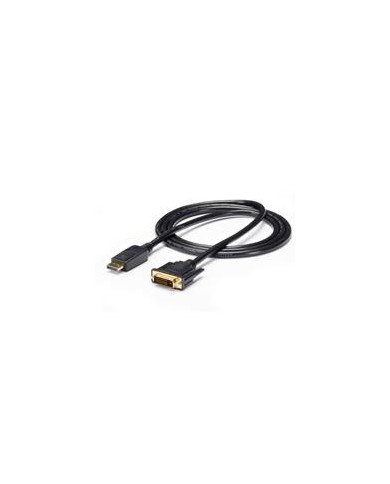 CABLE ADAPTADOR DE 18M DISPLAYPORT A DVI CONVERTIDOR DE VIDEO MINI DP MACHO DVI D MACHO 1920X1200 PASIVO NEGRO STARTECHCOM MOD 