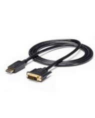 CABLE ADAPTADOR DE 18M DISPLAYPORT A DVI CONVERTIDOR DE VIDEO MINI DP MACHO DVI D MACHO 1920X1200 PASIVO NEGRO STARTECHCOM MOD 