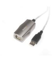 CABLE DE EXTENSION ALARGADOR DE 45M EXTENSOR ACTIVO USB 20 SOPORTA CONEXION EN CASCADA DE HASTA 5 NIVELES MACHO A HEMBRA USB A 