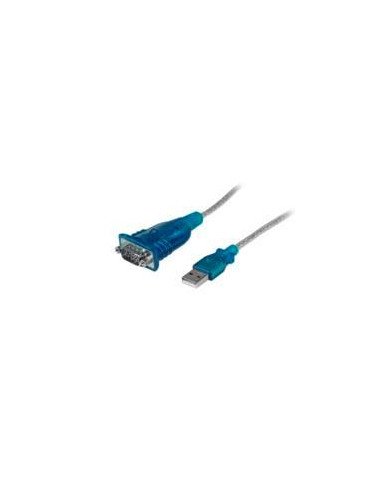 CABLE ADAPTADOR DE 43CM USB A A SERIE RS232 DE 1 PUERTO SERIAL DB9 MACHO A MACHO CONVERSOR COMPATIBLE CON WINDOWS 8 STARTECHCOM