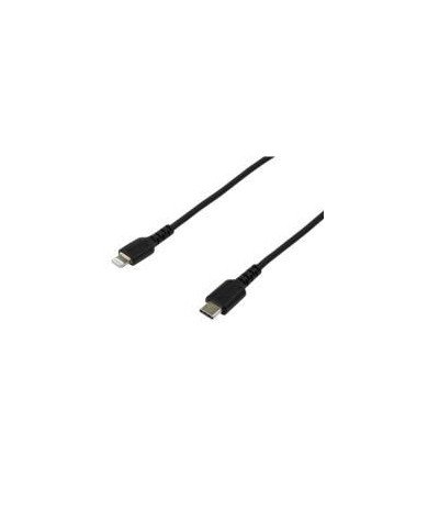 CABLE DE CARGA DE 2M USB C A LIGHTNING COLOR NEGRO CABLE USB DE CARGA Y ALTA RESISTENCIA CERTIFICADO MFI APPLE STARTECHCOM MOD 