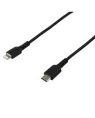 CABLE DE CARGA DE 2M USB C A LIGHTNING COLOR NEGRO CABLE USB DE CARGA Y ALTA RESISTENCIA CERTIFICADO MFI APPLE STARTECHCOM MOD 