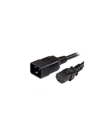 CABLE DE CORRIENTE DE 18M DE EXTENSION C13 A C20 14AWG 15A 125V DE SERVICIO PESADO CABLE DE ALIMENTACION STARTECHCOM MOD PXTC13