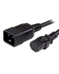 CABLE DE CORRIENTE DE 18M DE EXTENSION C13 A C20 14AWG 15A 125V DE SERVICIO PESADO CABLE DE ALIMENTACION STARTECHCOM MOD PXTC13