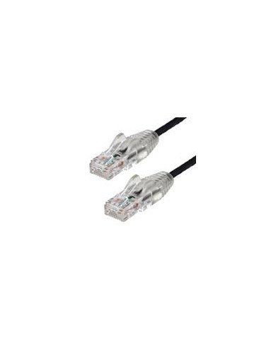 CABLE DE 30CM DE RED ETHERNET CAT6 DELGADO SIN ENGANCHES CABLE DE RED SNAGLESS NEGRO STARTECHCOM MOD N6PAT1BKS