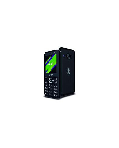 GHIA SMART FEATURE PHONE 3G KAIOS 24 PULG MEDIATEK MT6572 DUALSIM 512MB RAM 4GB ROM WIFI BT NEGRO CON GRIS