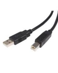 CABLE USB DE 18M PARA IMPRESORA USB 20 CERTIFICADO 1X USB A MACHO 1X USB B MACHO NEGRO STARTECHCOM MOD USB2HAB6