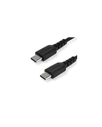 CABLE DE CARGA DE 1M USB C DE CARGA RAPIDA USB 20 TIPO C A USB C REVESTIMIENTO TPE DE FIBRA DE ARAMIDA M M 60W NEGRO STARTECHCO