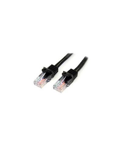 CABLE DE 3M NEGRO DE RED FAST ETHERNET CAT5E RJ45 SIN ENGANCHE CABLE PATCH SNAGLESS STARTECHCOM MOD 45PAT3MBK