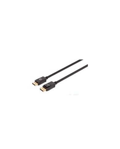 CABLE DISPLAYPORTMANHATTAN353618 V14 M M 20M NEGRO 8K60HZCHAPADOS EN ORO