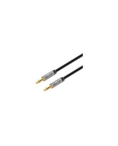 CABLE AUDIOMANHATTAN355995 ESTEREO 35MM M M 20M NEGRO ALUMINIO PLATEADO