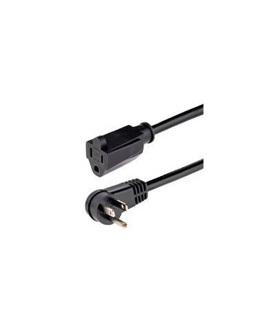 CABLE 2M DE EXTENSION DE ALIMENTACION NGULO RECTO NEMA 5 15P A NEMA 5 15R 13A 125V 16AWG ACODADO ALARGADOR STARTECHCOM MOD RFX 