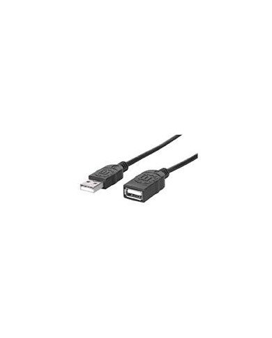 CABLE USBMANHATTAN308519 V20 EXT TIPO A 09M NEGRO