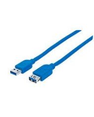 CABLE USBMANHATTAN325394 V32 EXT TIPO A 10M AZUL 5GBPS