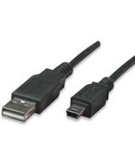 CABLE USBMANHATTAN33375 V20 A MINI B 18M NEGRO