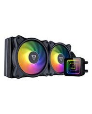 ENFRIAMIENTO LIQUIDO OCELOT GAMING OEL240 240MM ARGB 70 CFM 1800 RPM 32 DB INTEL Y AMD COLOR NEGRO
