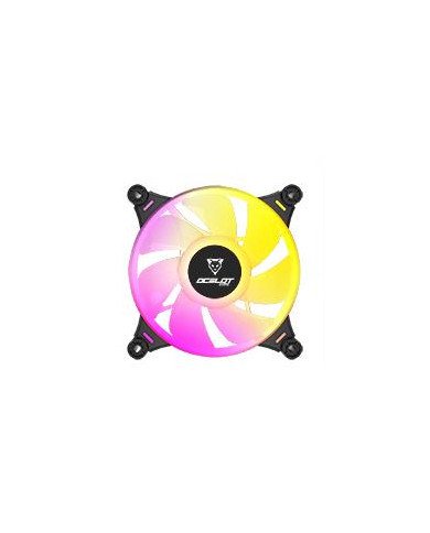 VENTILADOR OCELOT GAMING OF 3 120MM ARGB 385 CFM 1200 RPM 212 DB 4 PINES COLOR NEGRO