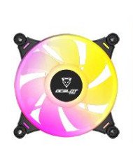 VENTILADOR OCELOT GAMING OF 3 120MM ARGB 385 CFM 1200 RPM 212 DB 4 PINES COLOR NEGRO