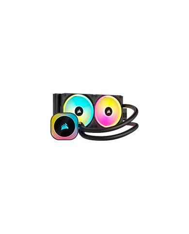 DISIPADOR CON ENFRIAMIENTO LIQUIDO CORSAIR ICUE LINK H100I 240 MM S 1700 1200 AM5 AM4 RGB NEGRO