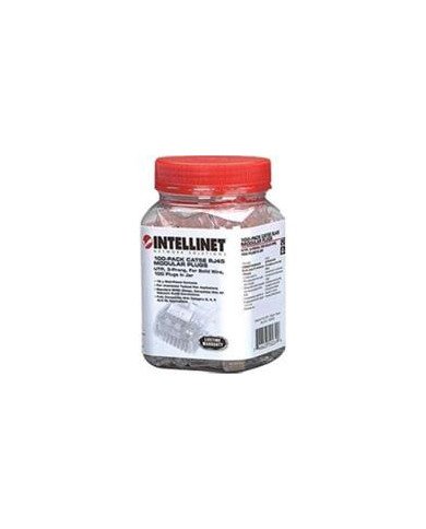 PLUG RJ45INTELLINET502399 CAT 5E UTP SOLIDO 100 PZAS