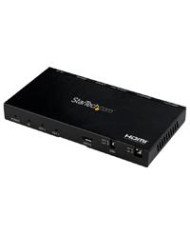 SPLITTER HDMI DE 2 PUERTOS 1X2 DE AUDIO Y VIDEO HDMI 20 4K 60HZ CON ESCALADOR Y EXTRACTOR DE AUDIO 35MM SPDIF 1 ENTRADA Y 2 SAL