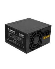 FUENTE DE PODER QUARONI DE 500W 24 PINES 2SATA FILTRO EMC 4 PIN P4 COLOR NEGRO