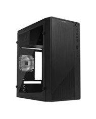 GABINETE ACTECK KIOTO GC220 MICRO ATX SLIM MICRO ATX MINI ITX FUENTE 500W PANEL ACRILICO METAL NEGRO AC 933063