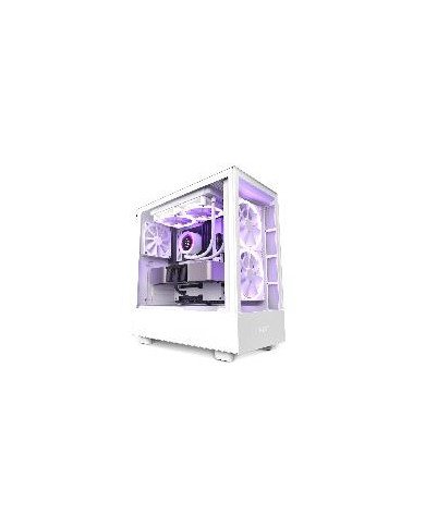 GABINETE NZXT H5 ELITE BLANCO CON VENTANA MIDI TOWER MICRO ATX RGB GAMER