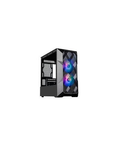GABINETE COOLER MASTER MASTERBOX TD300 MESH CON VENTANA ARGB MINI TOWER MINI ITX MICRO ATX USB 30 SIN FUENTE 2 VENTILADORES ARG