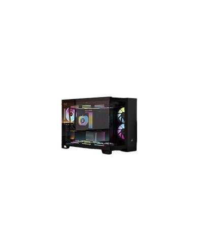 GABINETE CORSAIR 2500X LINK NEGRO SEMI TORRE MICRO ATX MITX CRISTAL TEMPLADO GAMER CC 9011267 WW