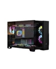 GABINETE CORSAIR 2500X LINK NEGRO SEMI TORRE MICRO ATX MITX CRISTAL TEMPLADO GAMER CC 9011267 WW