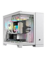 GABINETE CORSAIR 2500X LINK BLANCO SEMITORRE MICROATX MITX CRISTAL TEMPLADO GAMER RGB CC 9011268 WW