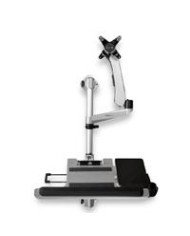 ESTACION DE TRABAJO DE MONTAJE EN PARED ESCRITORIO ERGONOMICO BRAZO ARTICULADO PARA PANTALLA DE 34