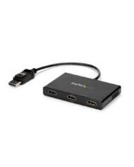 SPLITTER MULTIPLICADOR MST A 3 PUERTOS HDMI HUB MST ADAPTADOR MULTIMONITOR CONCENTRADOR MST DISPLAYPORT 12 3X 1080P ALIMENTADO 
