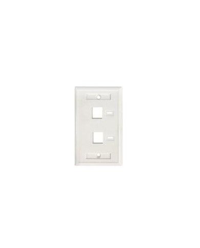 TAPA FACEPLATE INTELLINET772396 BLANCO 2 PERF ETIQUETA