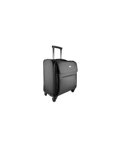 MALETA DE VIAJE ROTACION 360 GRADOS EN RUEDAS CON TROLLEY Y COMPARTIMIENTO PARA LAPTOP 156 PULGADAS PERFECT CHOICE PRIT NEGRO