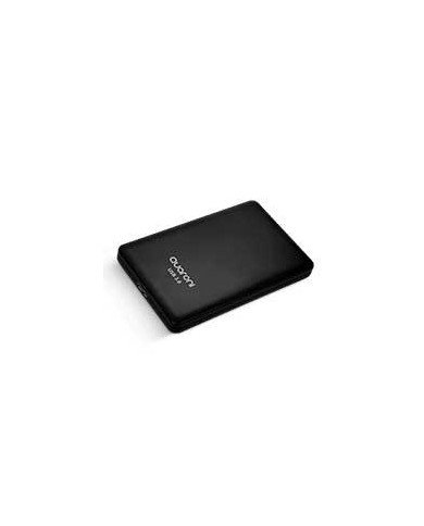 CARCASA ENCLOSURE QUARONI PARA DISCOS DUROS SSD 25 PULGADAS DE 7MM 95MM SATA USB 30 COLOR NEGRO
