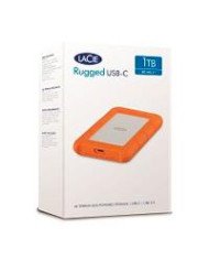 DISCO DURO EXTERNO LACIE RUGGED USB C 1TB 25 PORTATIL USB 31 NARANJA PLATA WINDOWS MAC CONTRAGOLPES AGUA Y POLVO