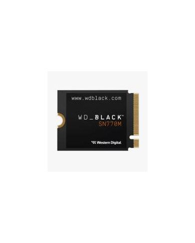 UNIDAD DE ESTADO SOLIDO SSD INTERNO WD BLACK SN770M 1TB M2 2230 NVME PCIE GEN4 LECT5150MB S ESCRIT4900MB S TBW 600 WDS100T3X0G