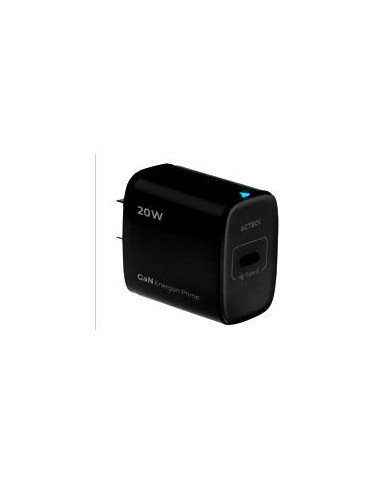 CARGADOR DE PARED ACTECK ENERGON PRIME CP415 20W USB C CARGA RAPIDA NEGRO AC 937122