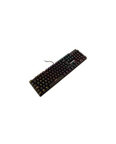 TECLADO GAMING MECANICO LUZ RGB BASTION VORTRED BY PERFECT CHOICE LEGACY NEGRO