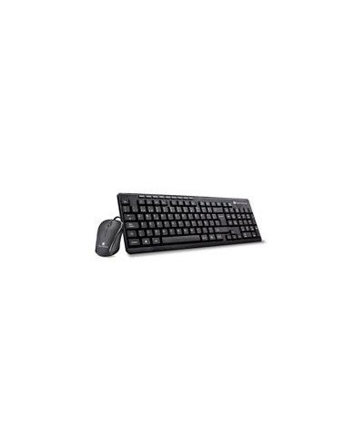 TECLADO MOUSE TECHZONE TZ19COMB01 LA ALAMBRICO USB ERGONOMICO NEGRO