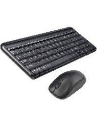KIT TECLADO Y MOUSE QUARONI INALAMBRICO 24GHZ COLOR NEGRO