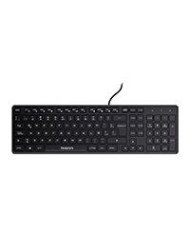 TECLADO ALAMBRICO QUARONI USB 104 TECLAS COLOR NEGRO