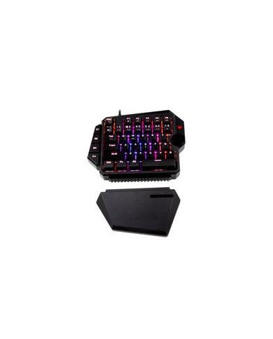 TECLADO GAMER BALAM RUSH DOMINATE GK540 ALAMBRICO USB ILUMINACION RGB MULTIMEDIA MECANICO A UNA MANO ESPAAOL 39 TECLAS NEGRO BR