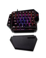 TECLADO GAMER BALAM RUSH DOMINATE GK540 ALAMBRICO USB ILUMINACION RGB MULTIMEDIA MECANICO A UNA MANO ESPAAOL 39 TECLAS NEGRO BR