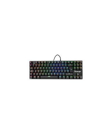 TECLADO MECANICO OCELOT GAMING OK TKL2 SWITCH ROJO FULL RGB 88 TECLAS ANTHIGOSTING USB COLOR NEGRO