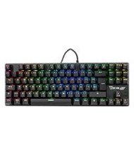 TECLADO MECANICO OCELOT GAMING OK TKL2 SWITCH ROJO FULL RGB 88 TECLAS ANTHIGOSTING USB COLOR NEGRO