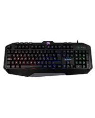 TECLADO GAMER BALAM RUSH GUNFIRE KG330 ALAMBRICO USB ILUMINACION LED MULTIMEDIA ESPAAOL 117 TECLAS NEGRO BR 929639